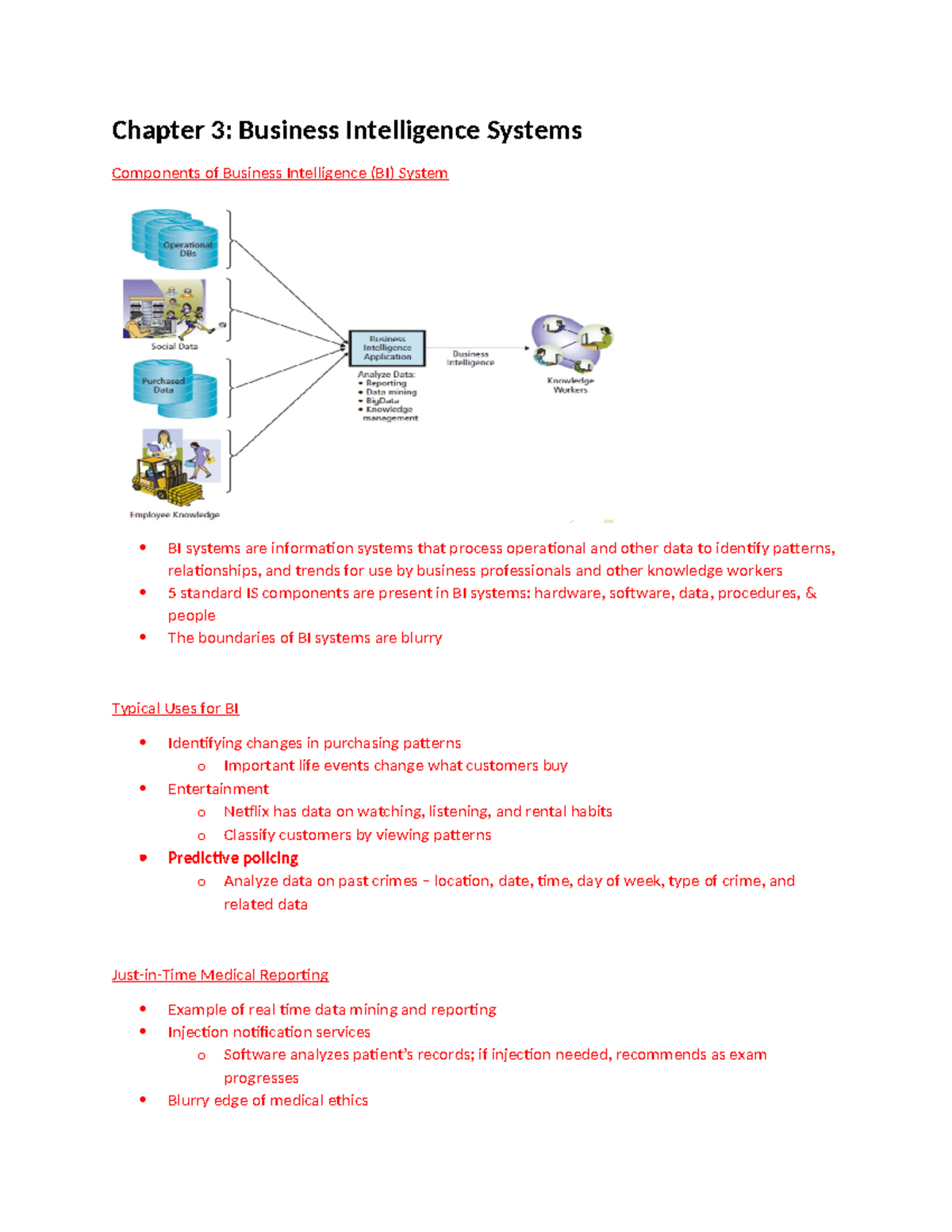 Chapter 3 - Business Intelligence Systems Overview and Key Concepts ...
