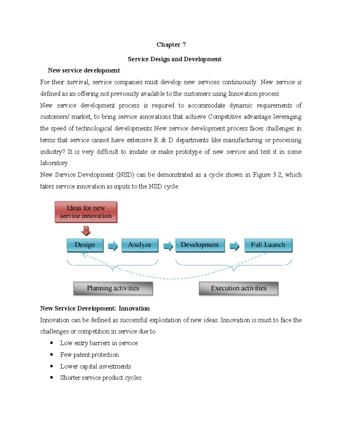 Chapter 7: Service Design & Development - New Service Innovation (NSD ...