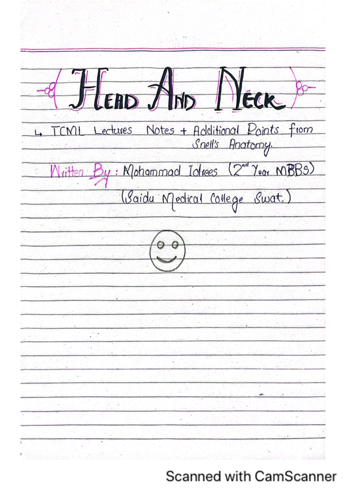 Head and Neck Notes by Dr. Eddy - Comprehensive Study Guide - Studocu