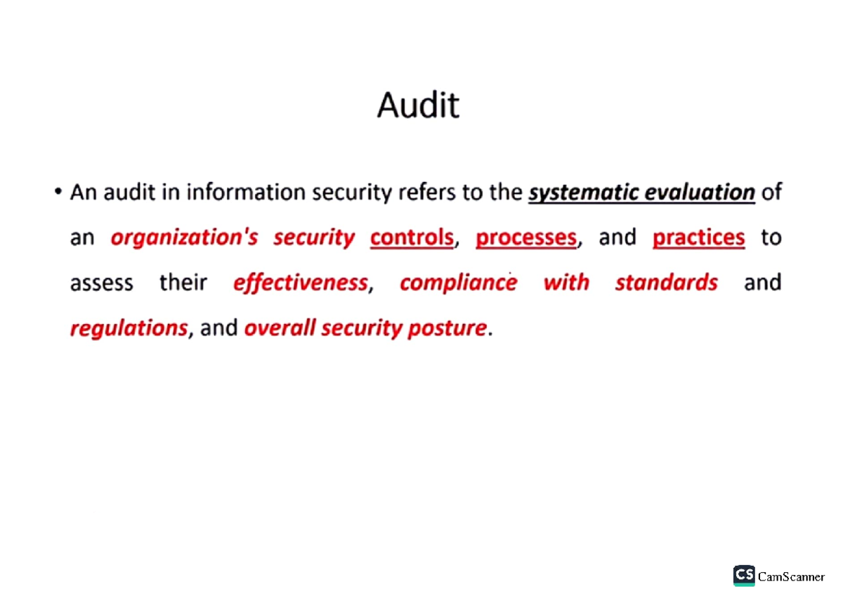 Auditing in information security - CS AUDIT REPORT RISK ASSESSMENT EE X ...