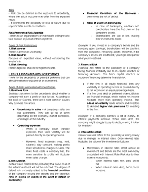 RISK, FRAUD, & INTERNAL CONTROL: Key Concepts & Types Explained - Studocu