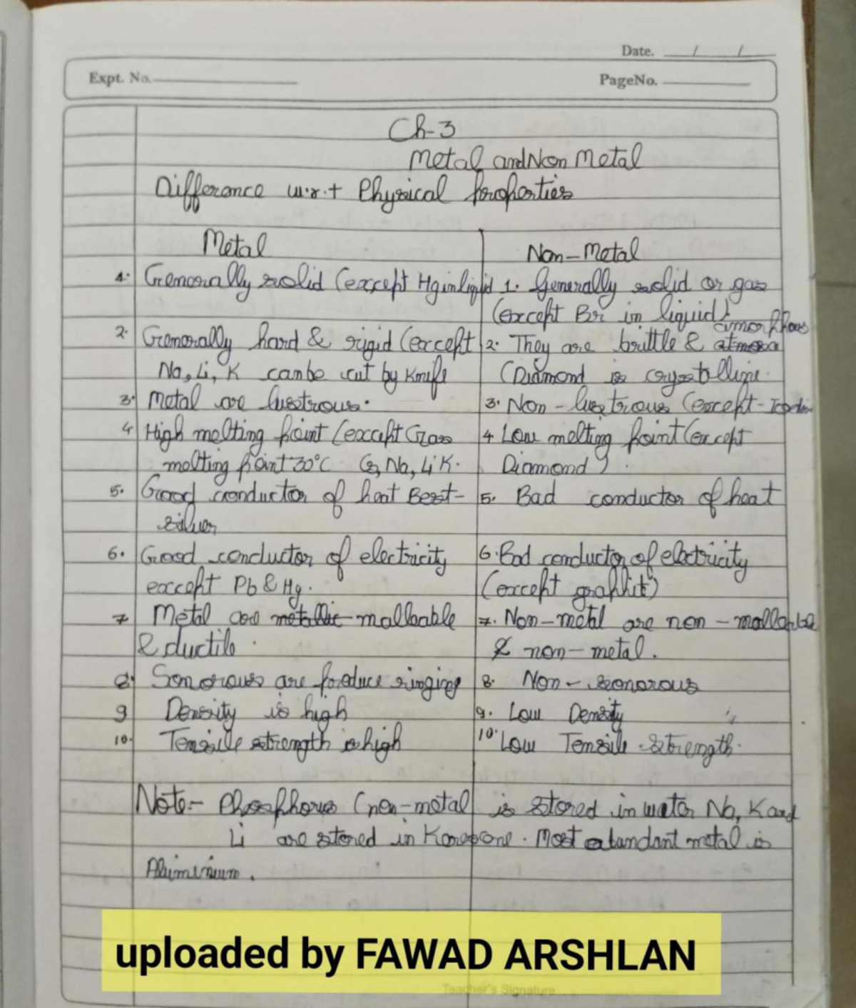 Chemistry CH 3 Notes: Key Concepts and Reactions (Oct 1) - Studocu