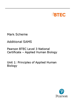 63187 BTEC L3 Applied Human Biology 21325 L Unit 1 Jun-2019 ...