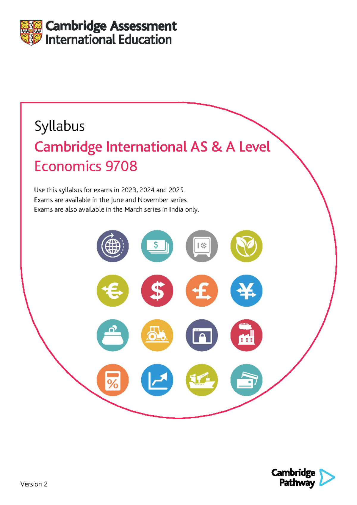 Cambridge International AS & A Level Economics 9708 Syllabus 2023-2025 ...