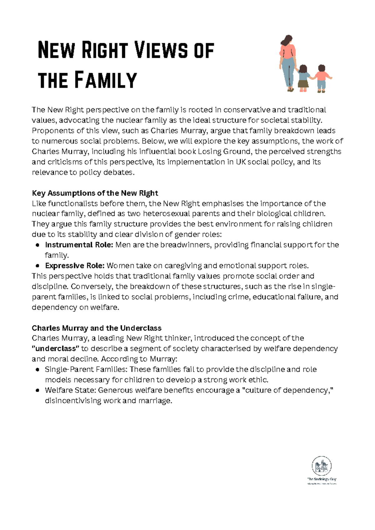 New Right Perspectives on Family Structure and Social Policy - Studocu