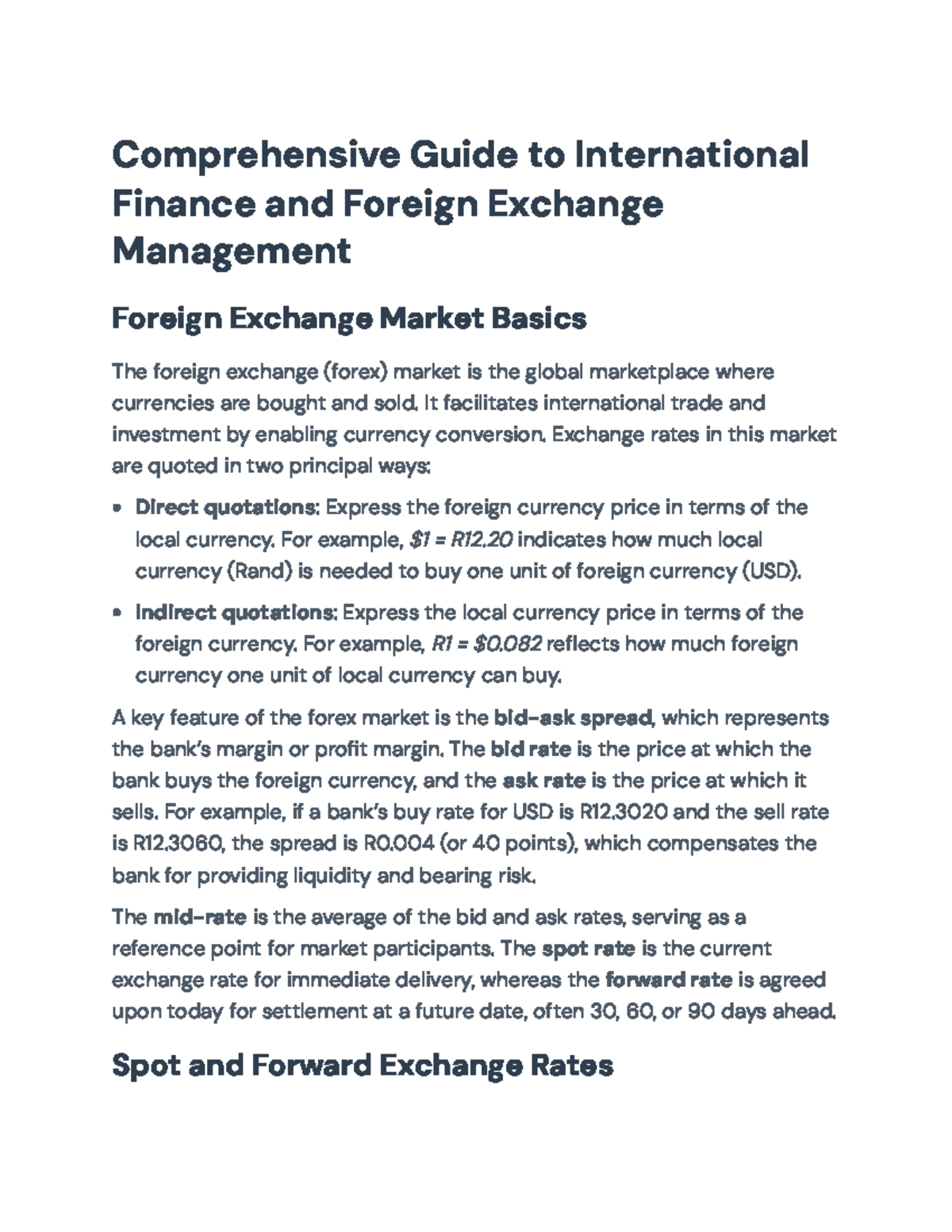 Comprehensive Guide to Currency Risk Management in International ...