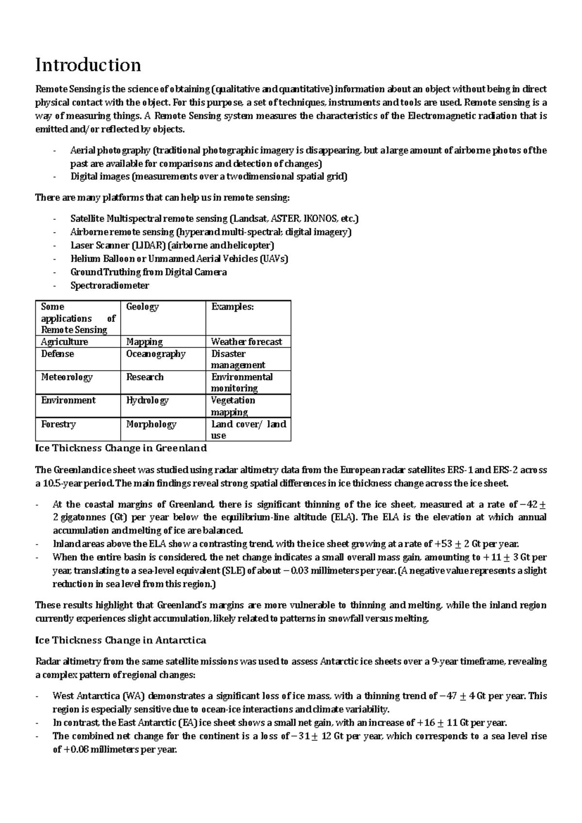 Remote Sensing - Lecture Notes Module 1: Principles and Applications ...