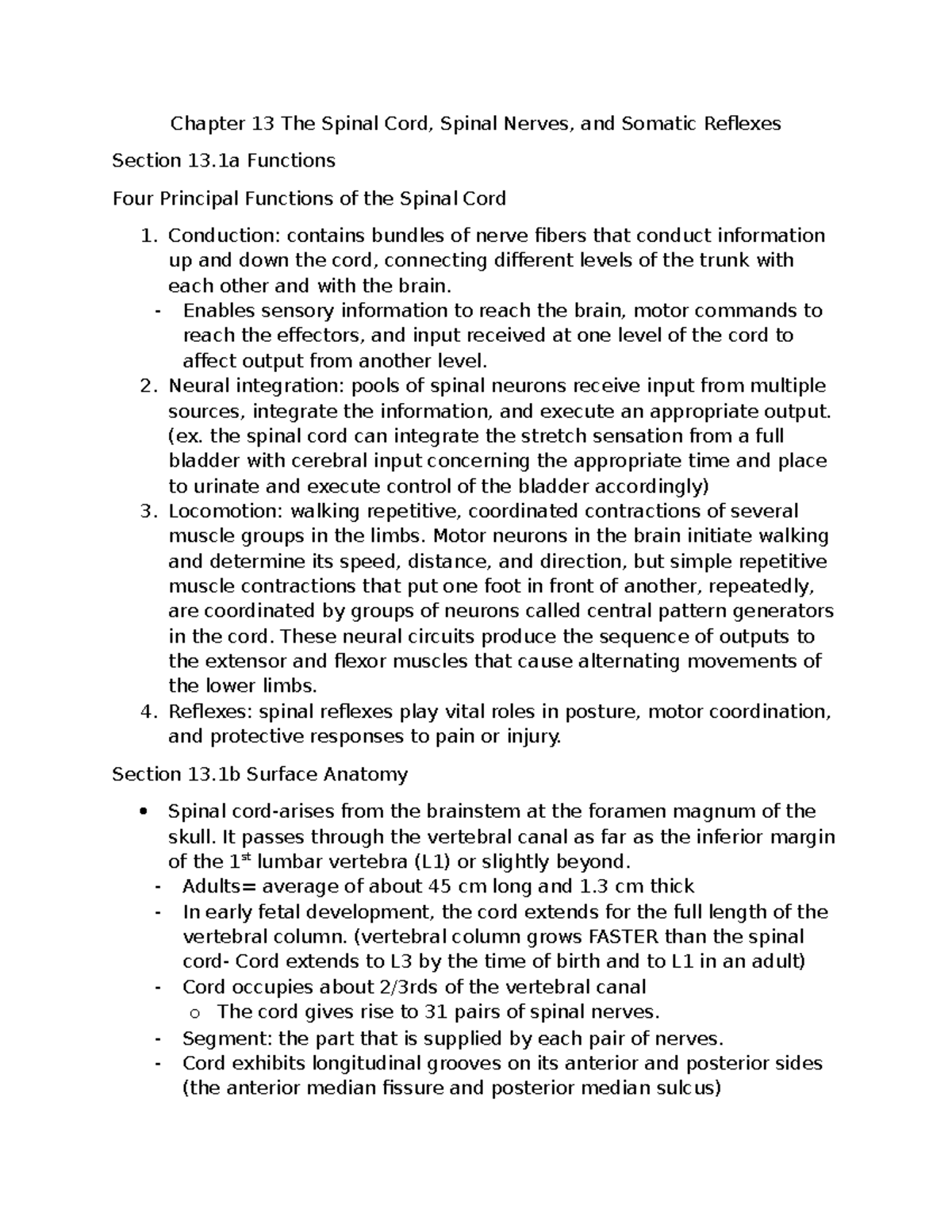 Understanding the Anatomy and Functions of the Spinal Cord (BIOL 101 ...