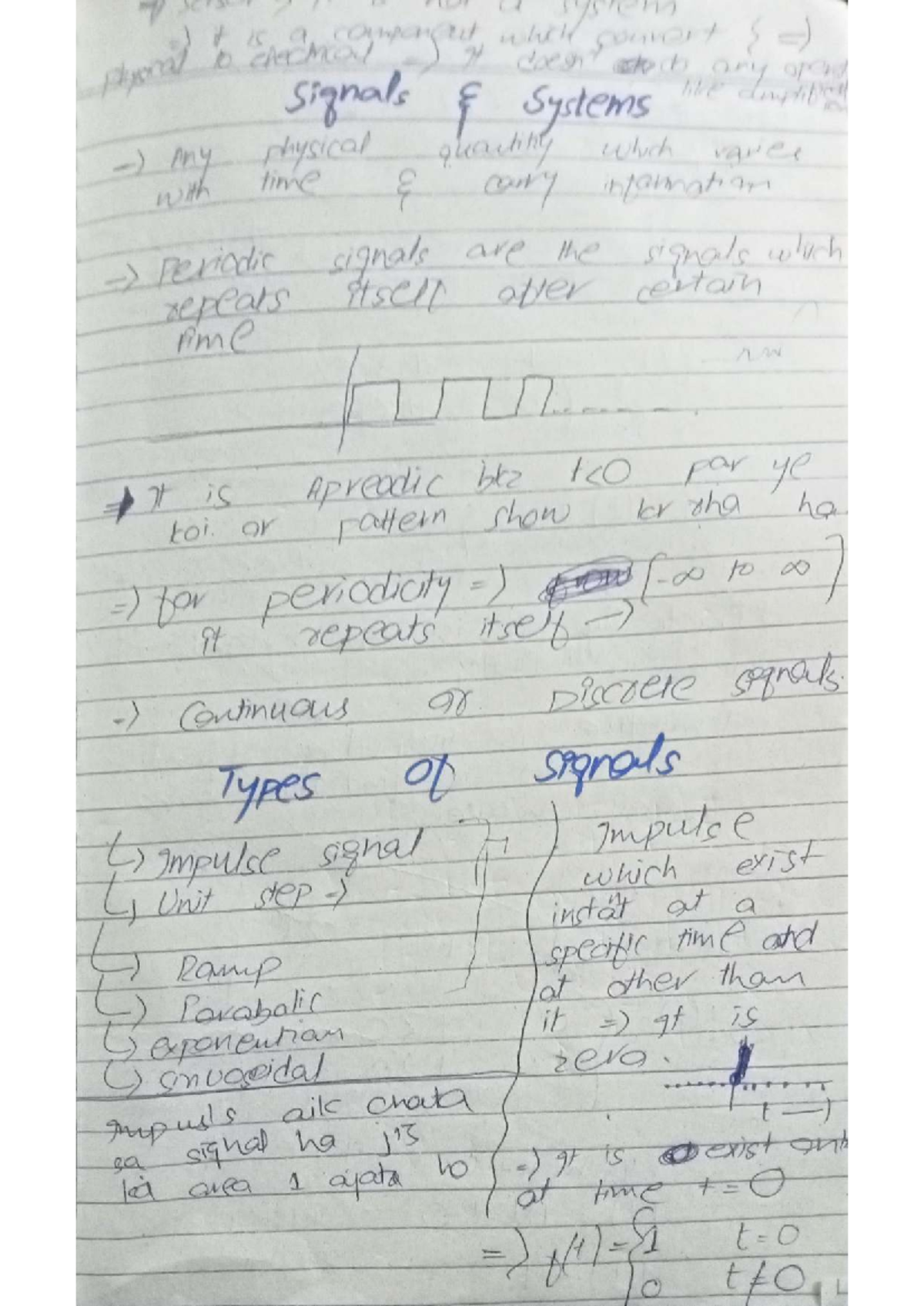 Signal Systems - Lecture Notes (IT 0) - Studocu