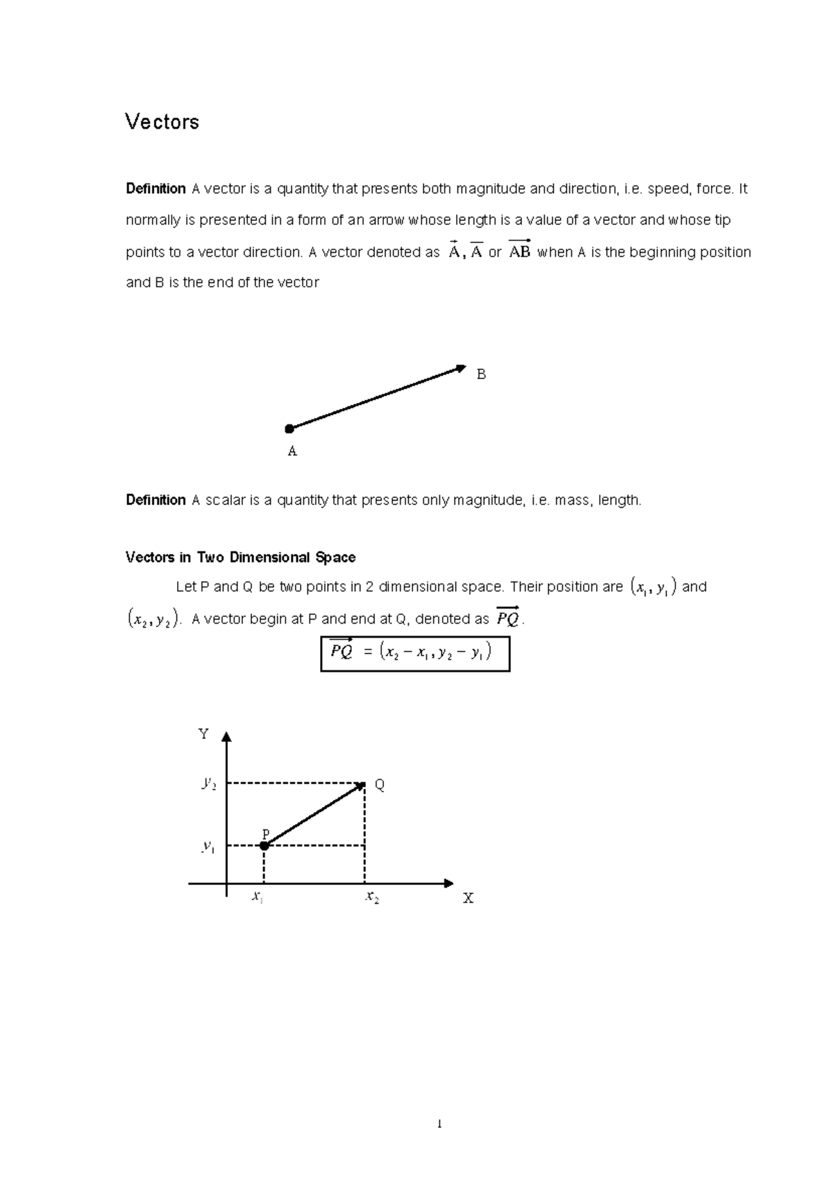 4 Vector Operations in 2D and 3D Space - Full Overview - Studocu