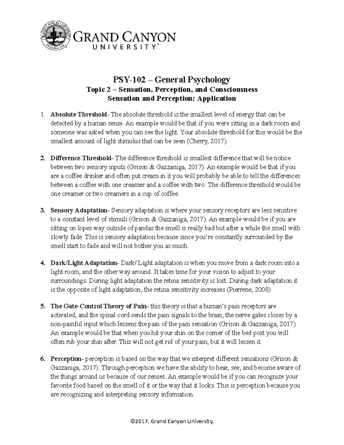 Psy 102-rs-sensation perception and applications - PSY-102 – General ...