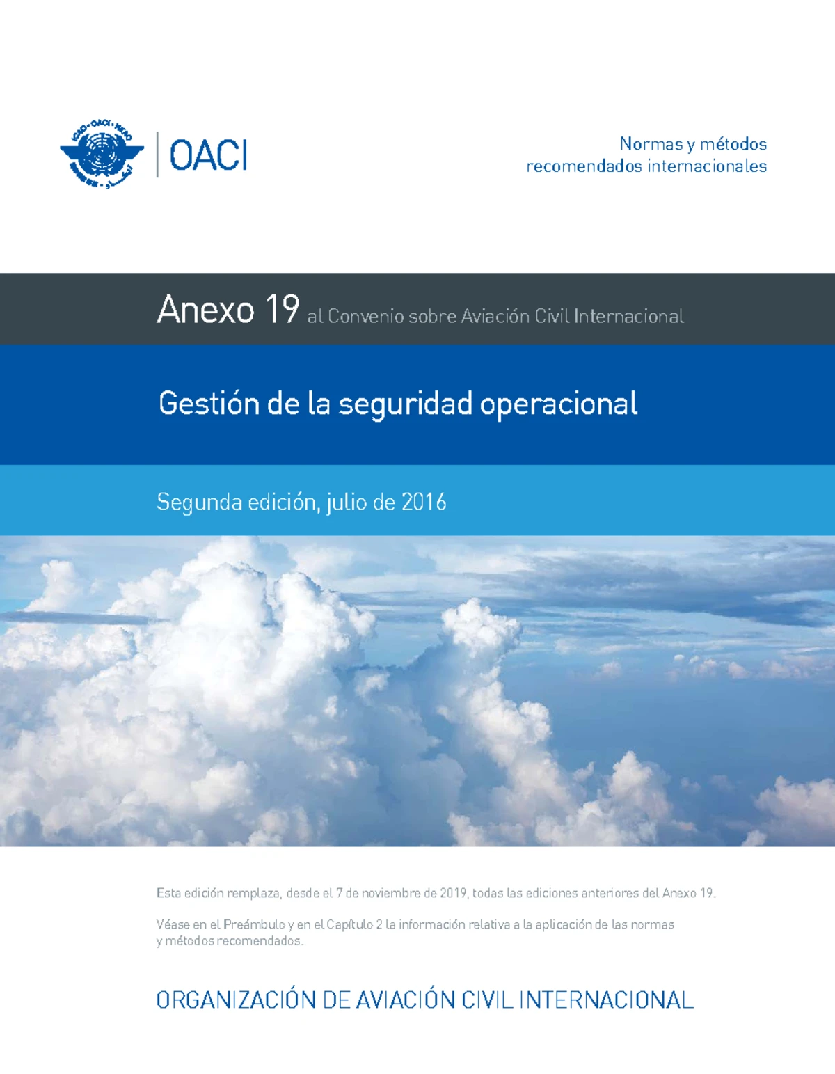 Manual de Gestión de la Seguridad Operacional (Doc 9859) - 4ta Edición ...