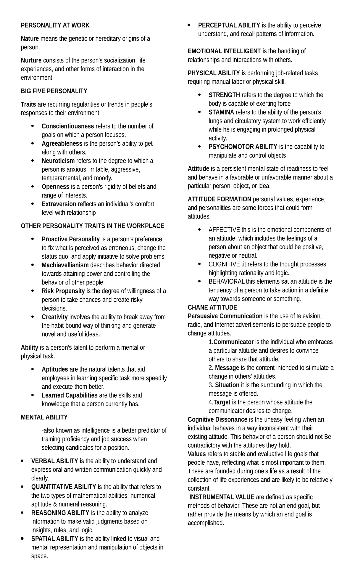 Chapter 3: Personality at Work - HBO Insights - Studocu