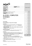 Computer Science - A2 - A Level - Sixth Form (A Levels) - Studocu