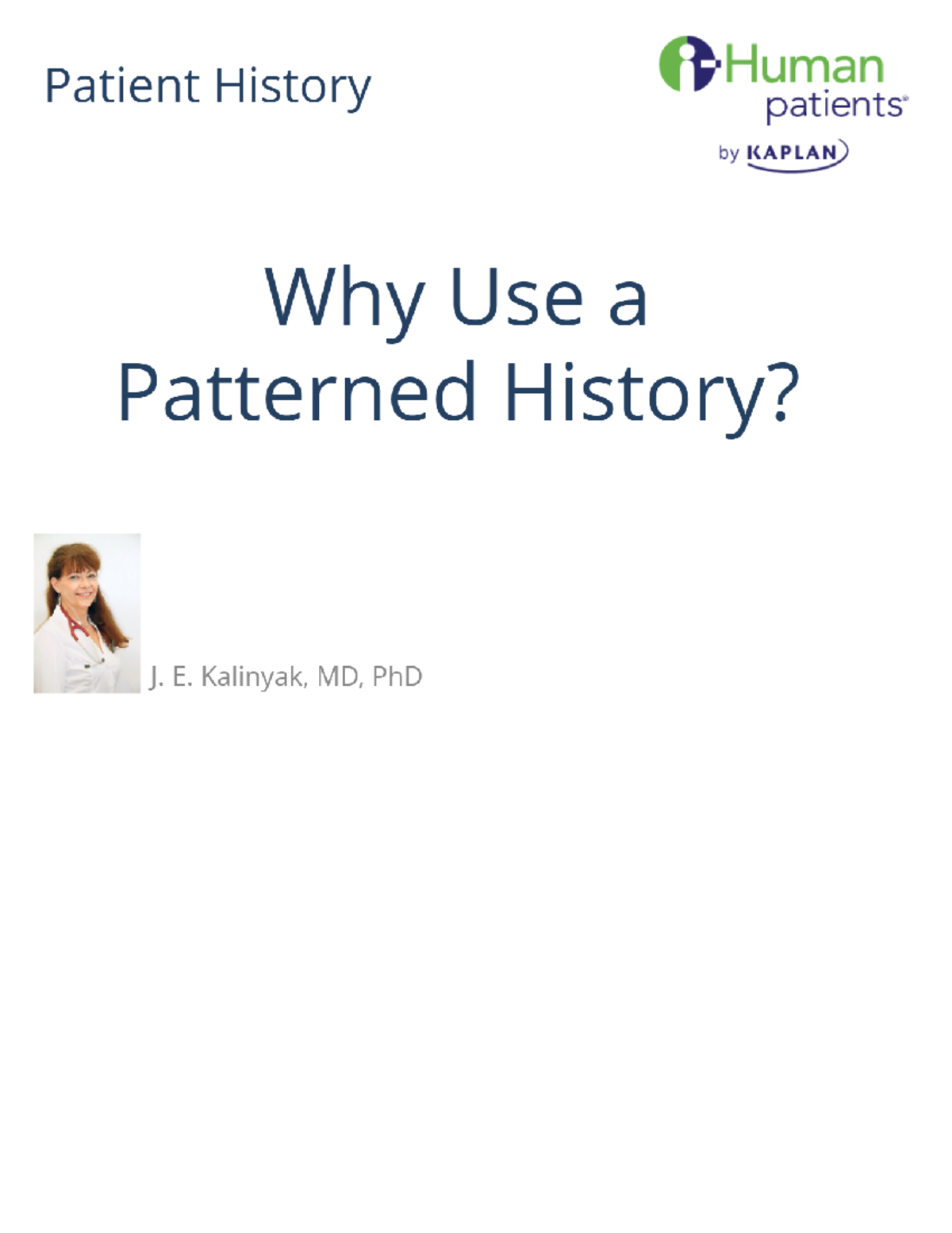 I-Human - V2 Lesson on History Taking in Patient Care - Studocu