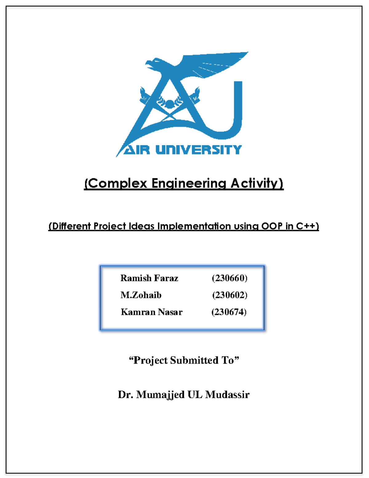 OOP Project in C++: Game Development Case Study (M 230 602) - Studocu