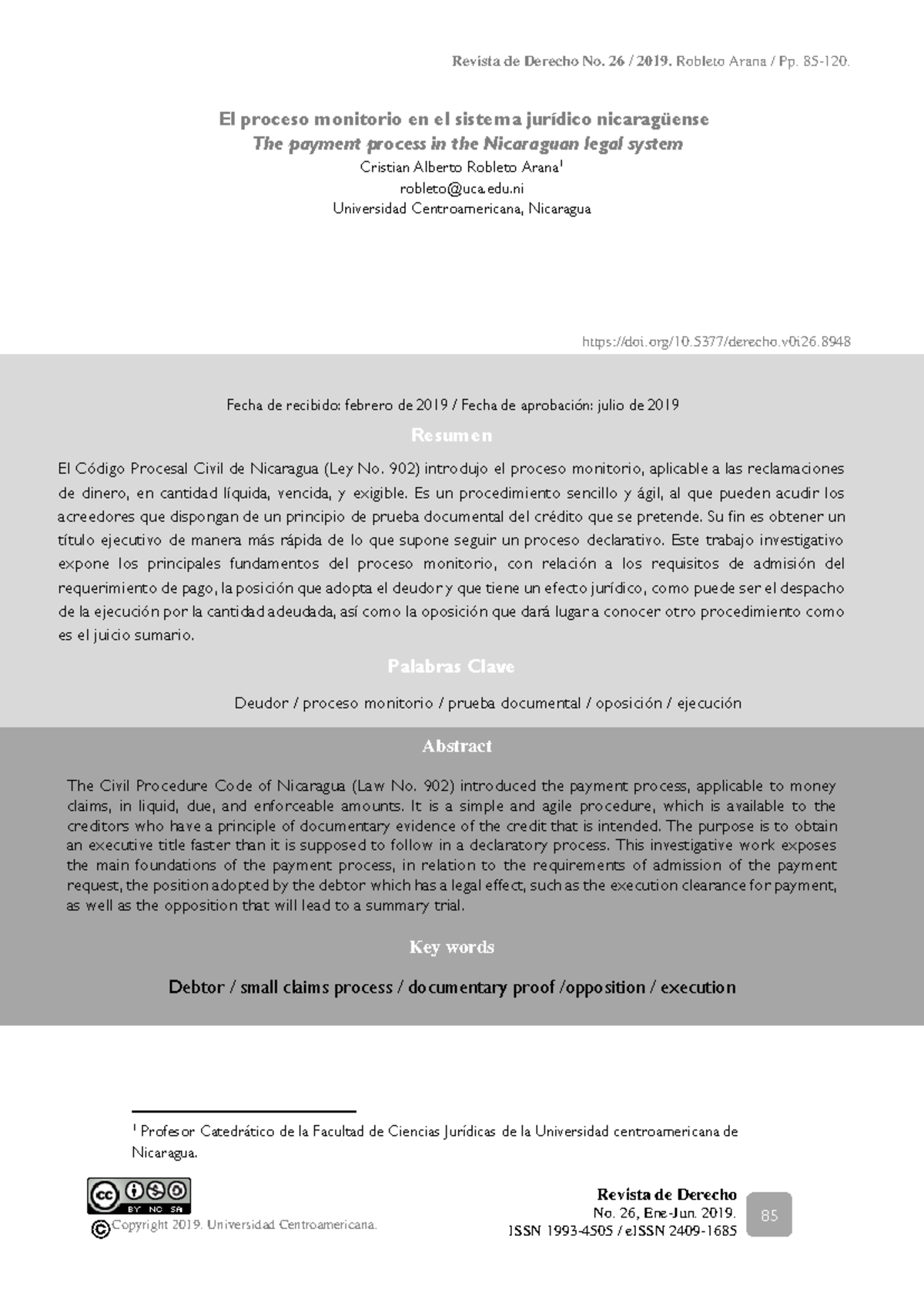 Proceso Monitorio: Fundamentos y Aplicaciones en Derecho Civil (DERE-902) - Document Preview