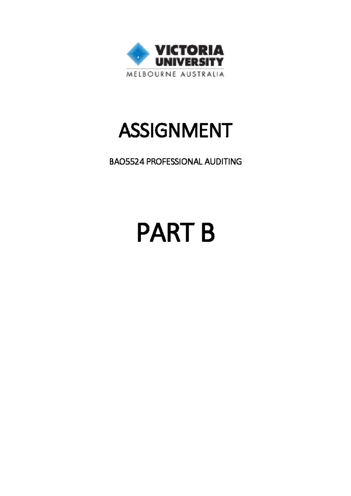 BAO5524 Professional Auditing: Topic 3 - Financial Report Audit Process ...