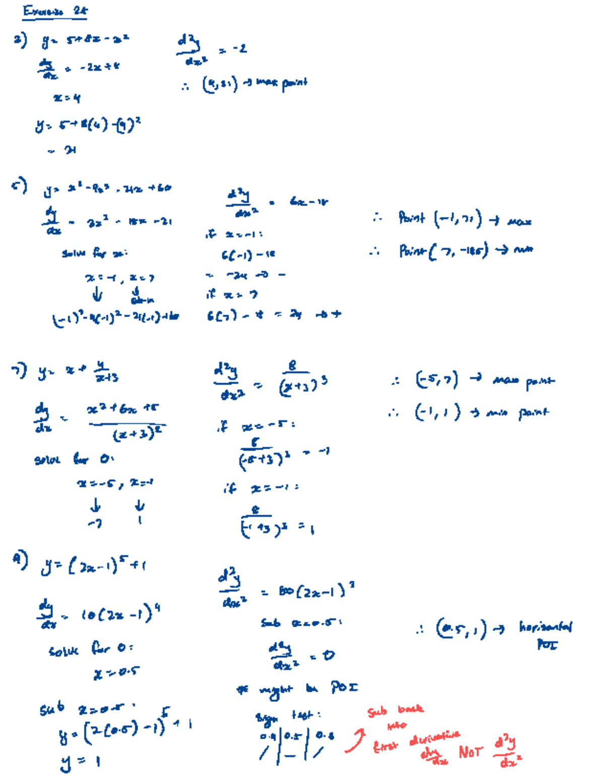 Ex 2A - Example Exercises and Solutions for Algebra Concepts - Studocu