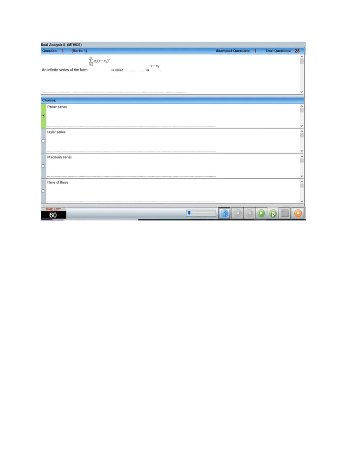 Real Analysis II (MTH631) Quiz Questions and Answers - Studocu