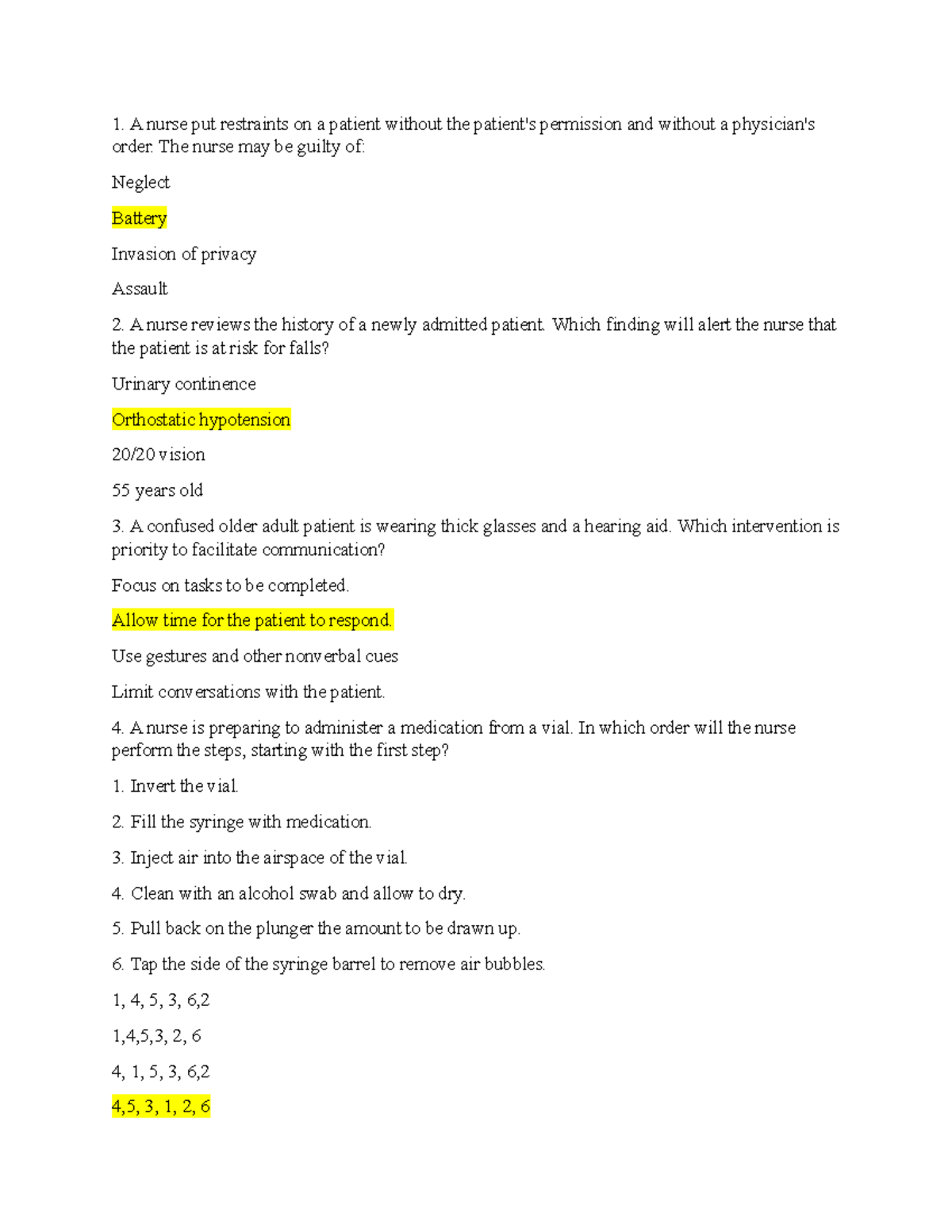 Nursing Fundamentals: Key Concepts and Practice Scenarios (NUR 101 ...