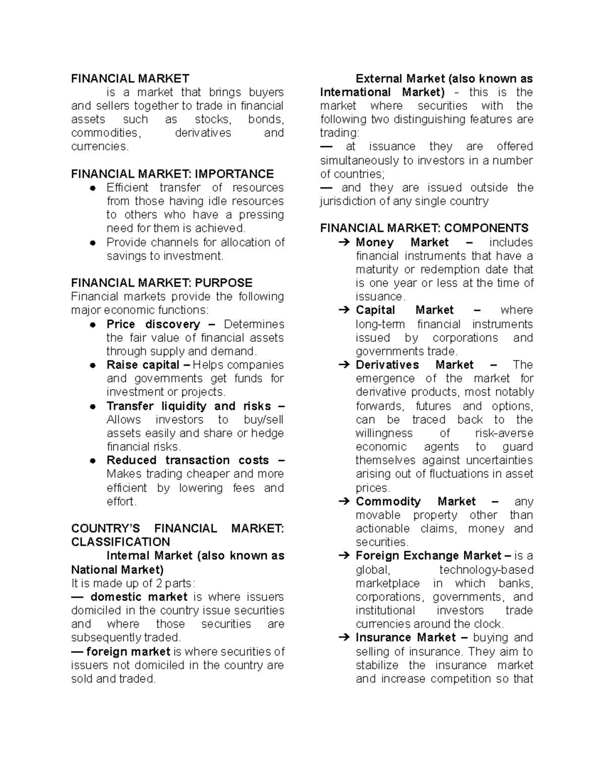 CAPM – Chapter 2: Understanding Financial Markets and Their Functions ...