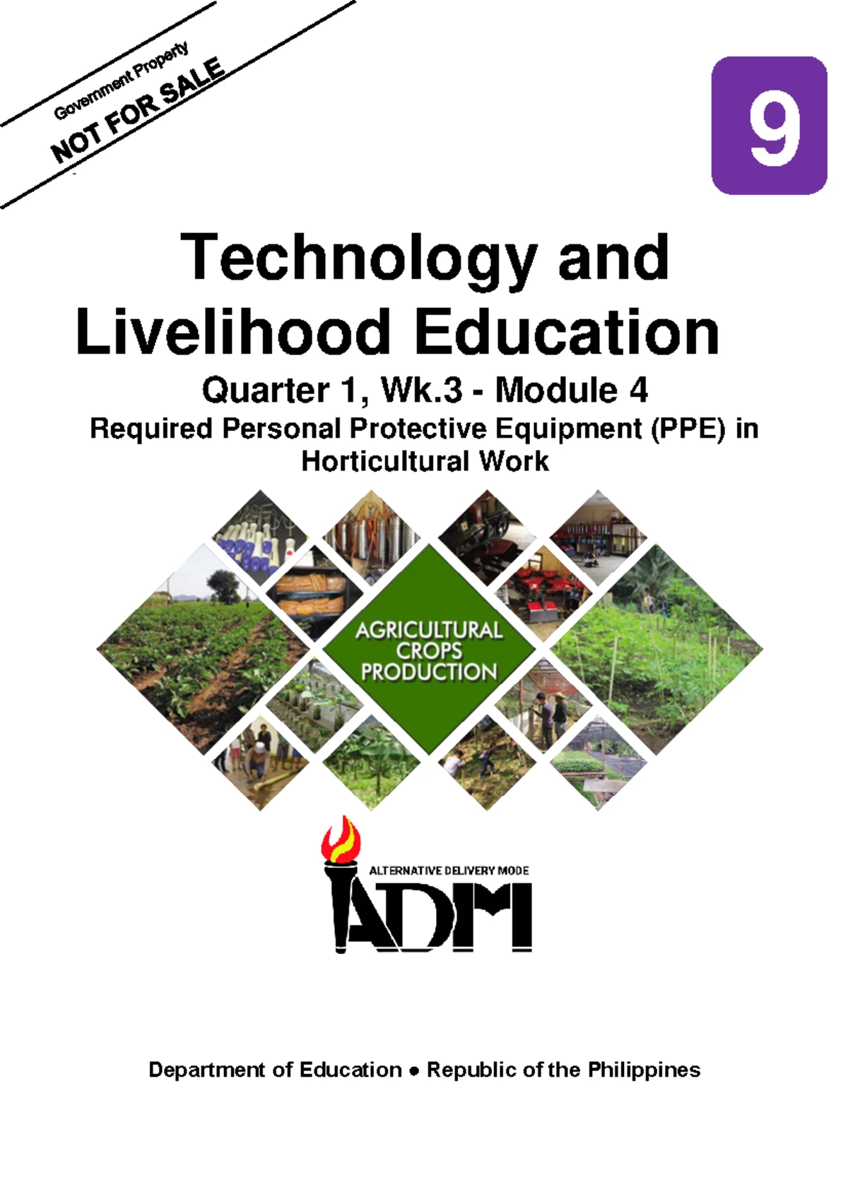 TLE9 Q1 Mod 9: Horticultural Production Work Guide - Studocu