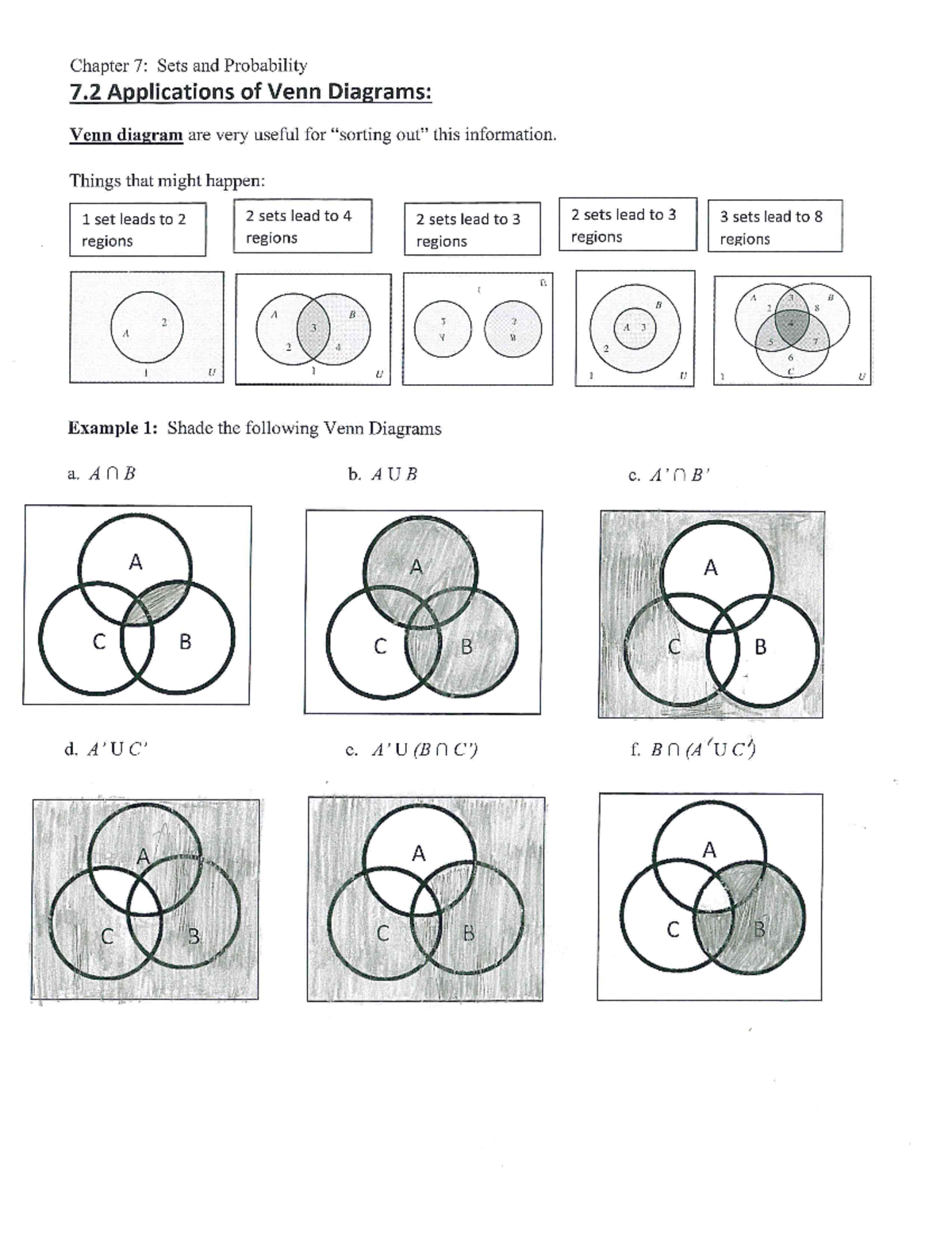 Sets Practice - Chapter 7: Sets & Probability Concepts - Studocu