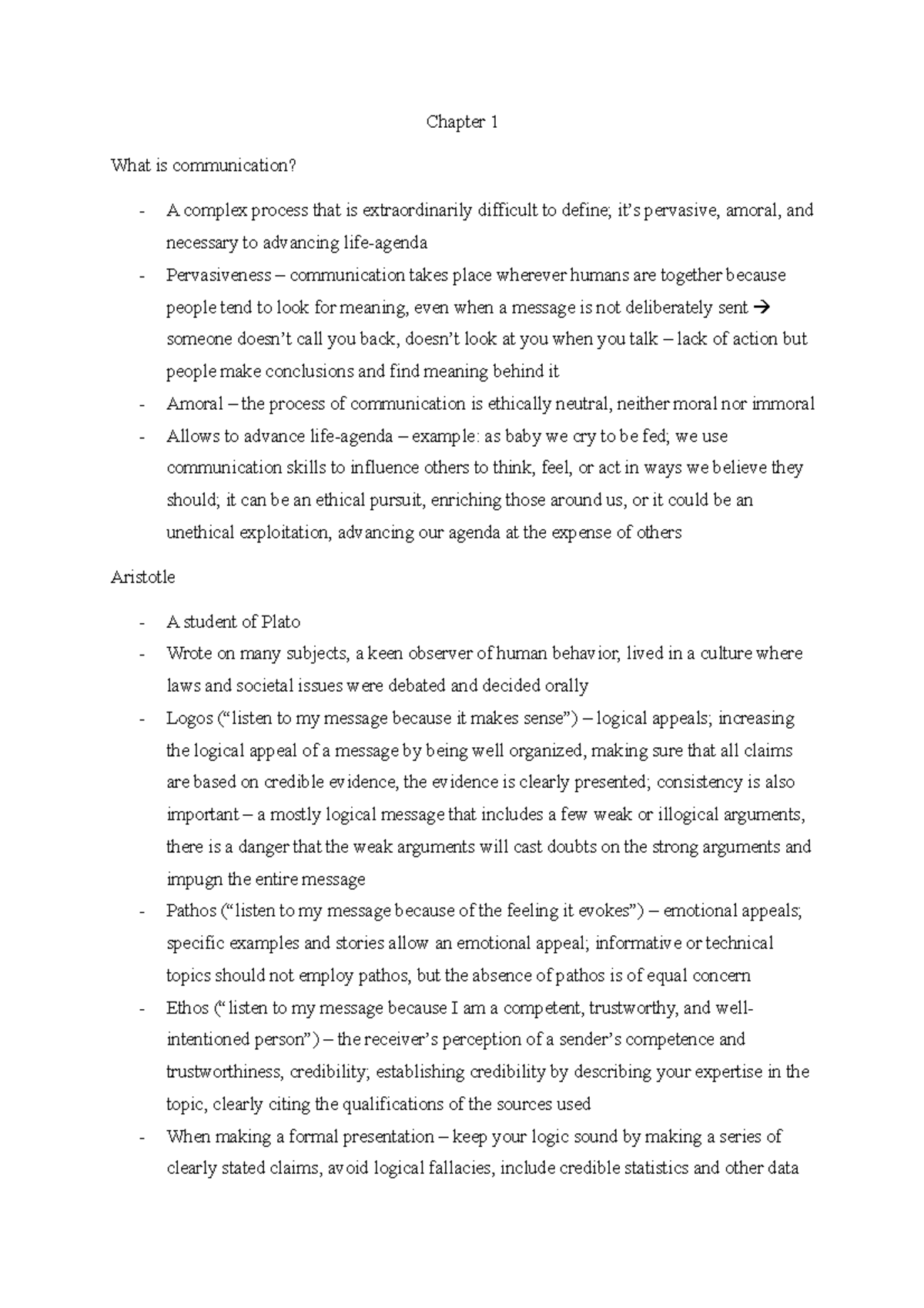 Notes - David Young - Chapter 1 What is communication? A complex ...