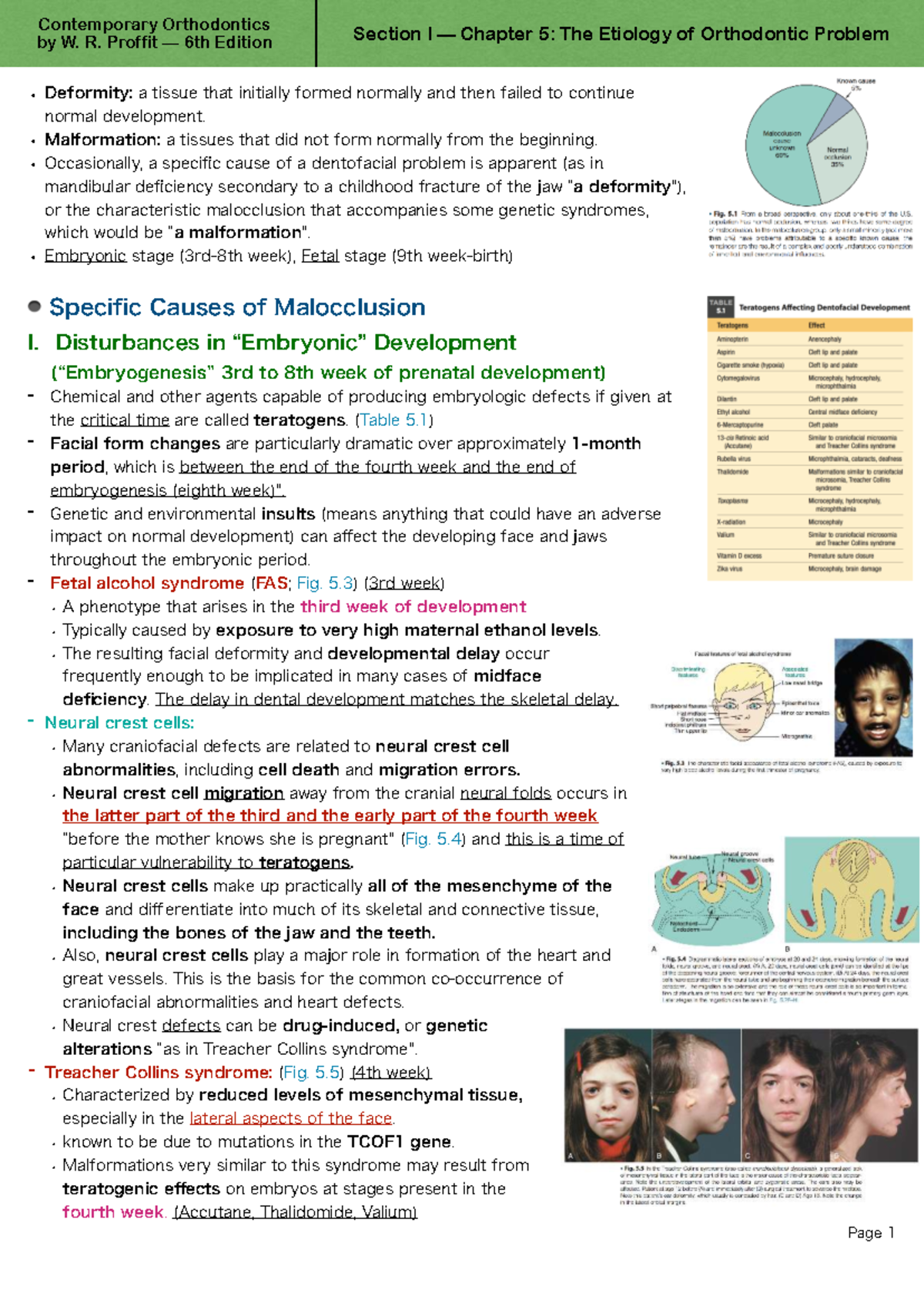 Chapter 5 - The Etiology of Orthodontic Problems in Contemporary 