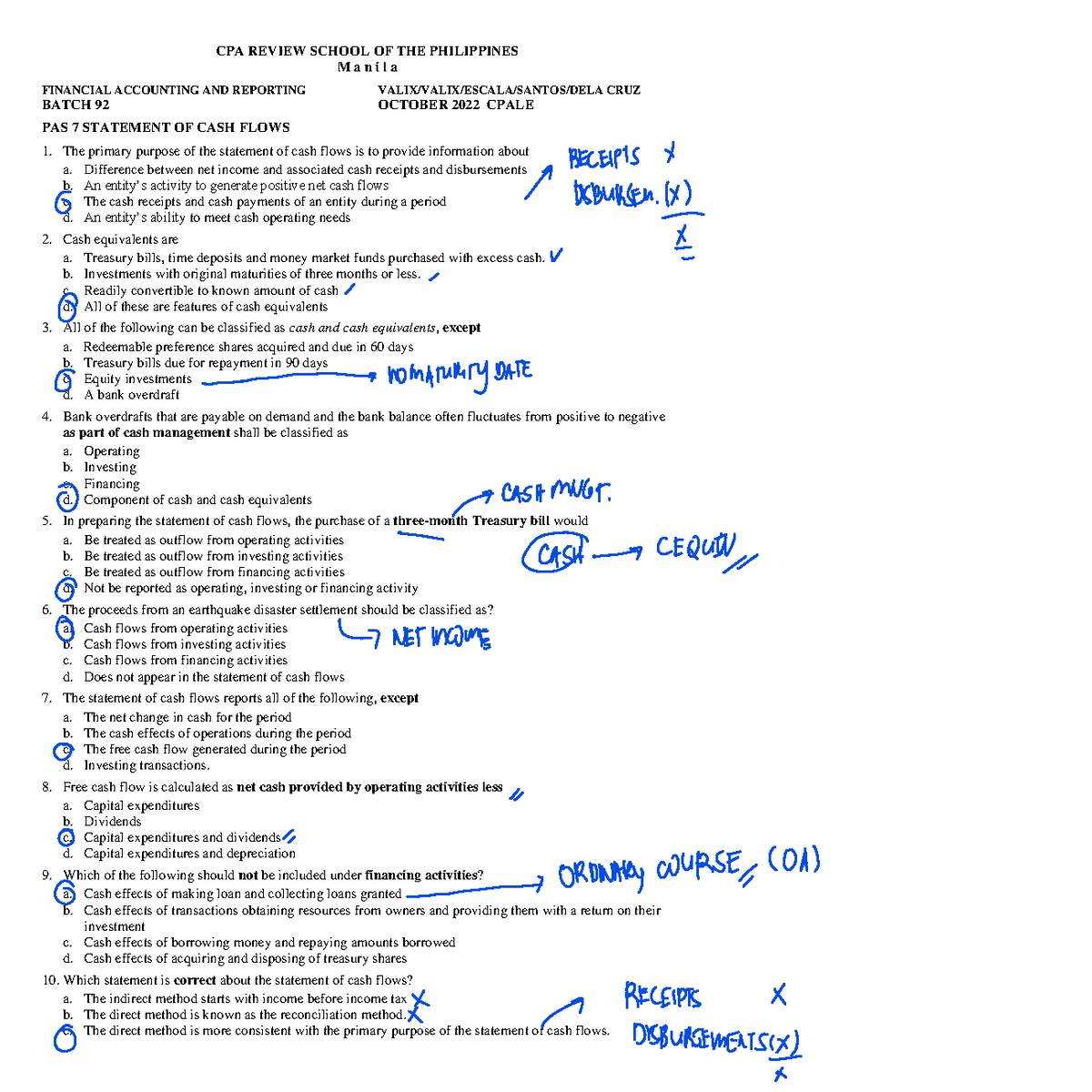 7081 Lecture Notes: Statement of Cash Flows & Accrual Accounting - Studocu