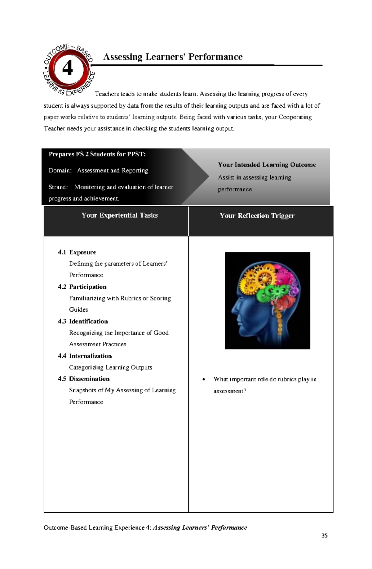 Assessing Performance 4: Strategies for Effective Student Evaluation ...
