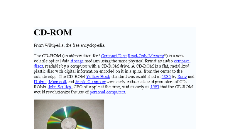 CD-ROM Technology Overview: History, Capacity, and Formats - Studocu