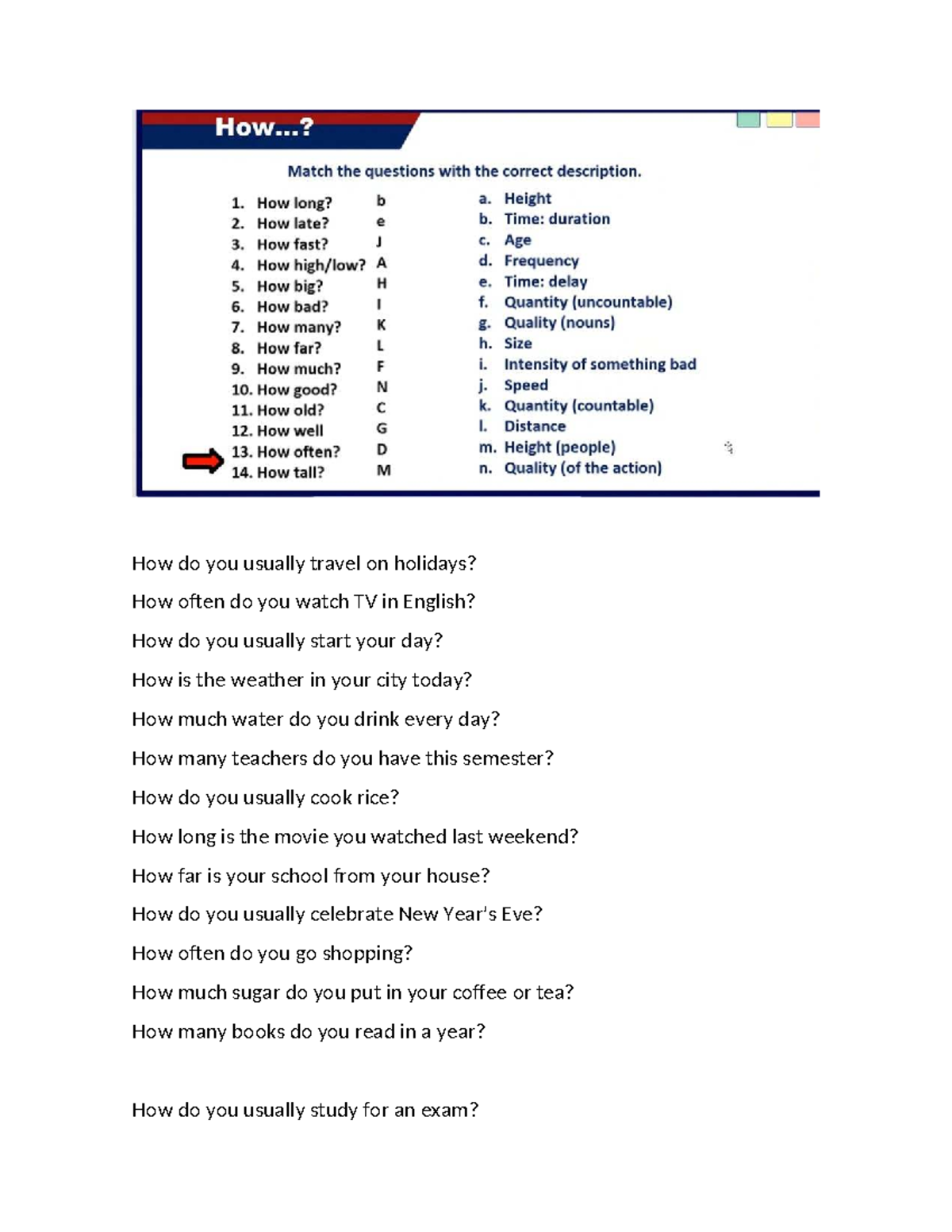Ingles 23-09: Frequency Expressions and Daily Routines - Studocu