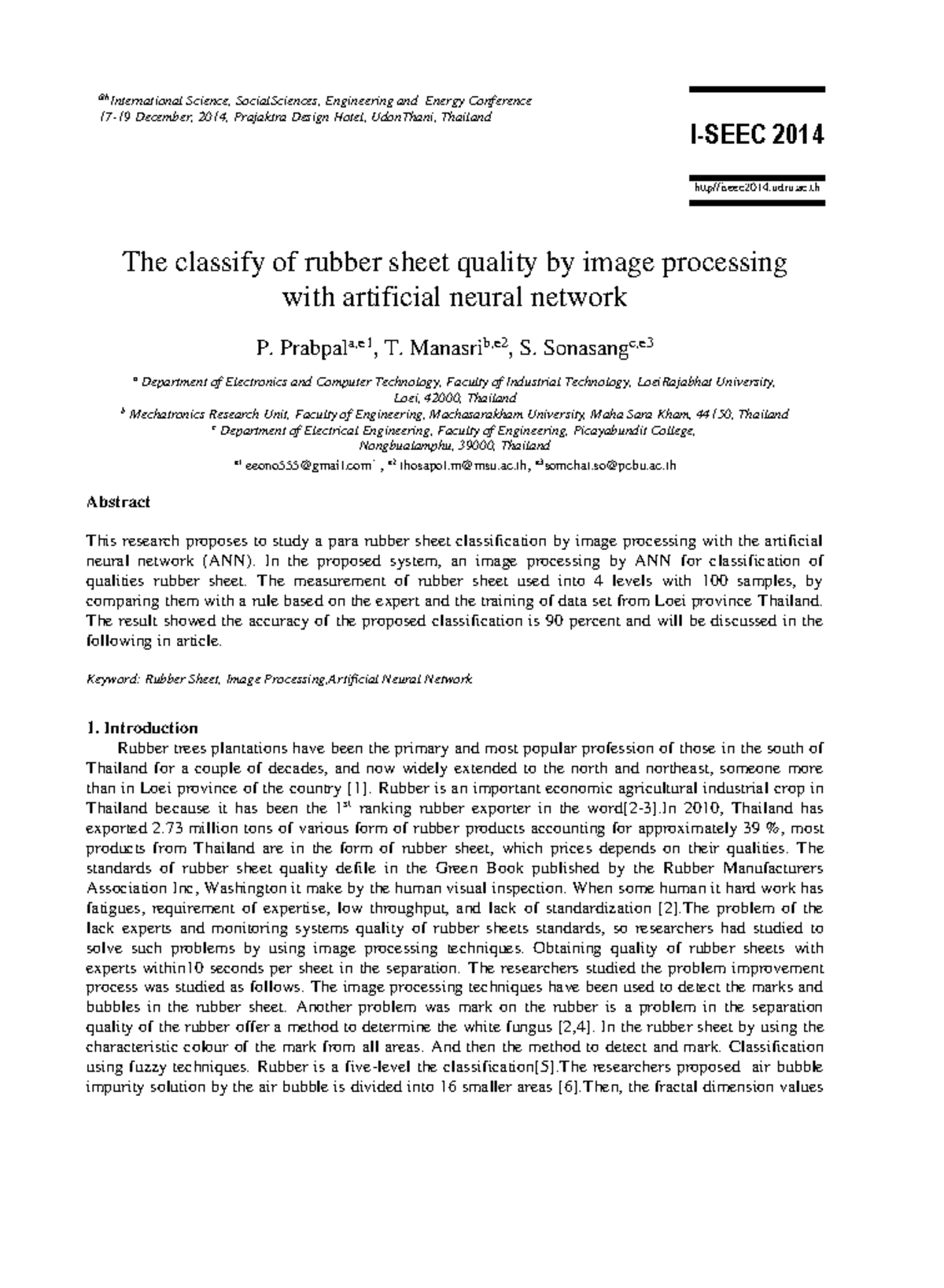 6775850 - Grading Rubber Quality via ANN & Image Processing Methods ...