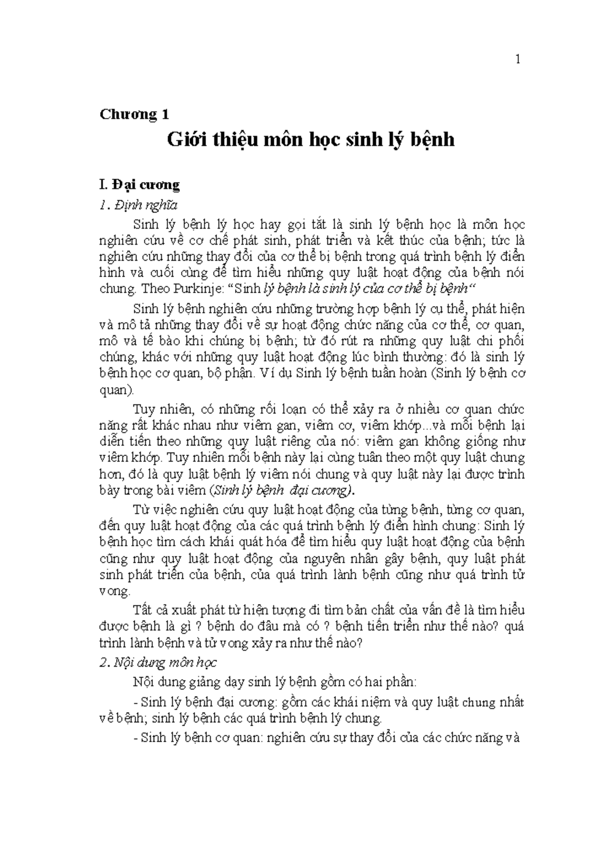 SINH LÝ BỆNH HỌC LÀ NỀN TẢNG Y HỌC HIỆN ĐẠI KẾT HỢP GIỮA LÝ THUYẾT VÀ THỰC HÀNH LÂM SÀNG