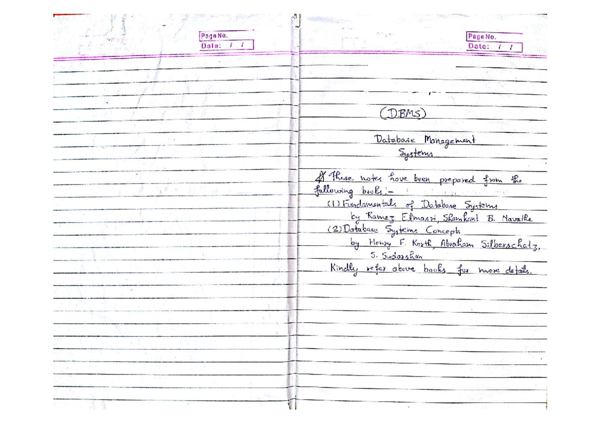 GATE DBMS Final Exam Notes: Key Concepts and Models - Studocu