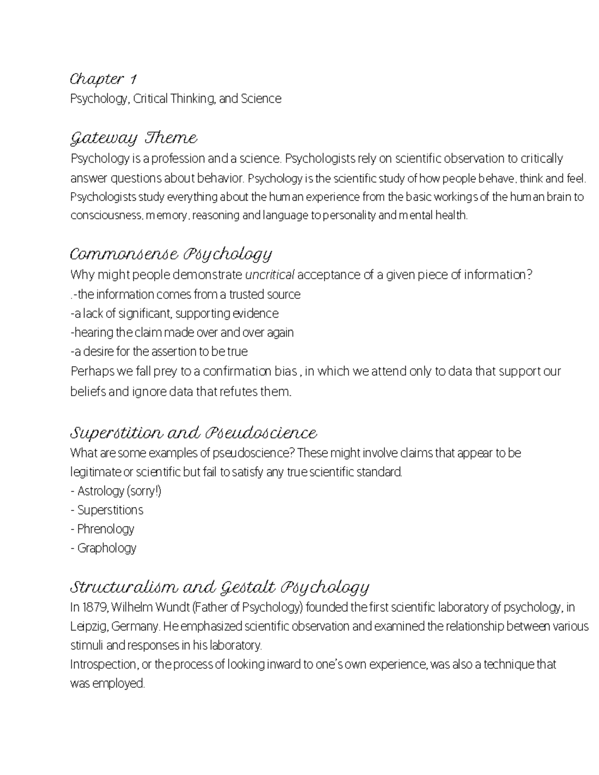 Psychology Notes - COMPLETE ALL CHAPTERS OF SOCIAL PSYCH 208 ...