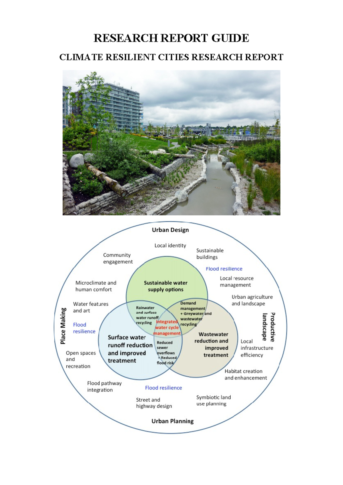 Guide to Writing the Research Report - RESEARCH REPORT GUIDE CLIMATE ...