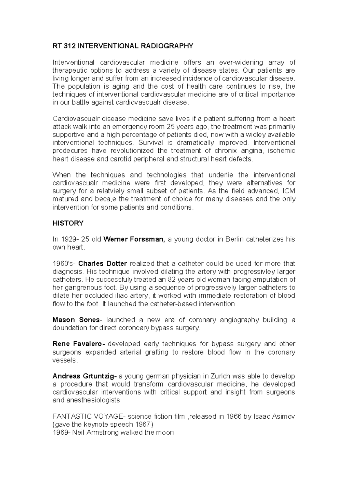Transcript FOR IR Youtube - RT 312 INTERVENTIONAL RADIOGRAPHY ...