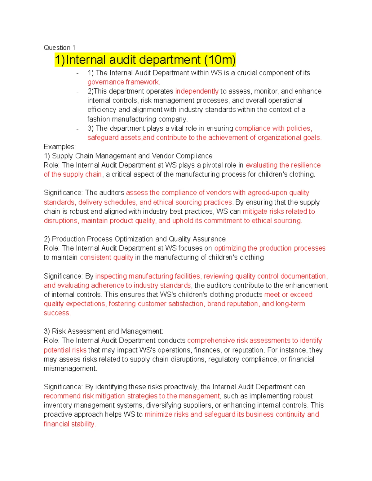 Audit - assignment - TUNKU ABDUL RAHMAN UNIVERSITY OF MANAGEMENT AND ...