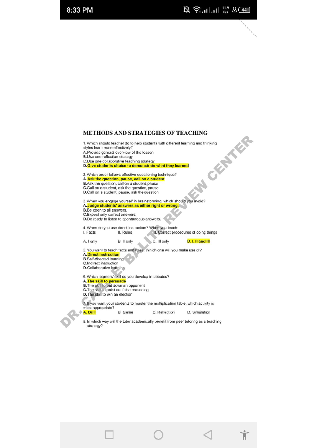 LET S2023 Methods and Strategies of Teaching: Effective Techniques and ...