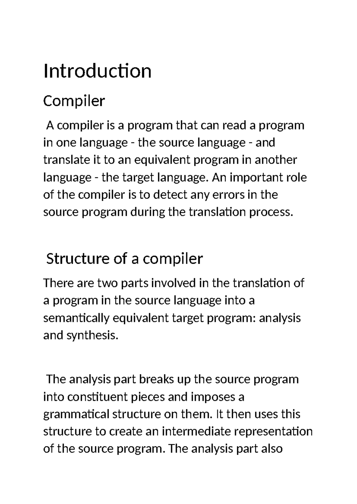 Understanding Compiler Functionality in C++ (Course Code: 11111) - Studocu