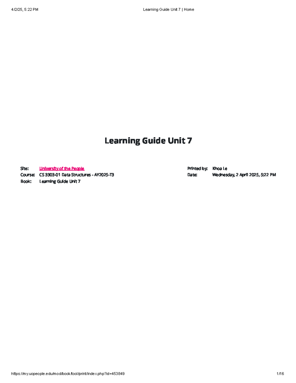 CS Data Structures: Unit 7 Learning Guide on File Processing & Sorting ...
