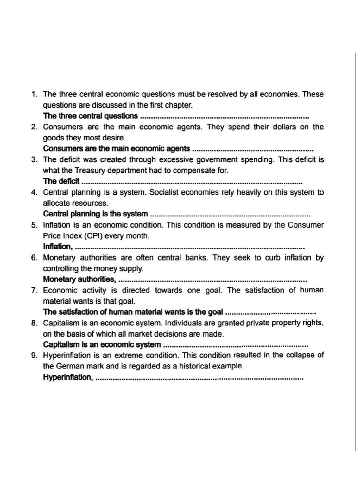 ECO 101: Chapter 1 - Key Economic Concepts and Principles - Studocu