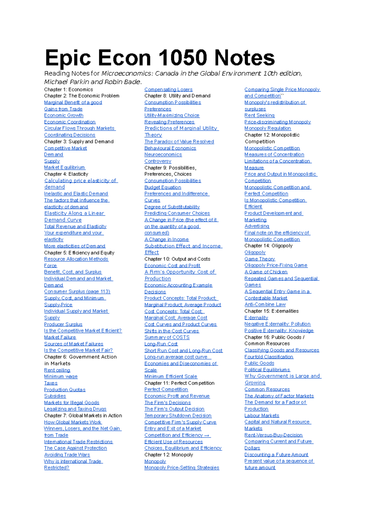 Course Notes for all of econ 1050 f21 used for final - Epic Econ 1050 ...