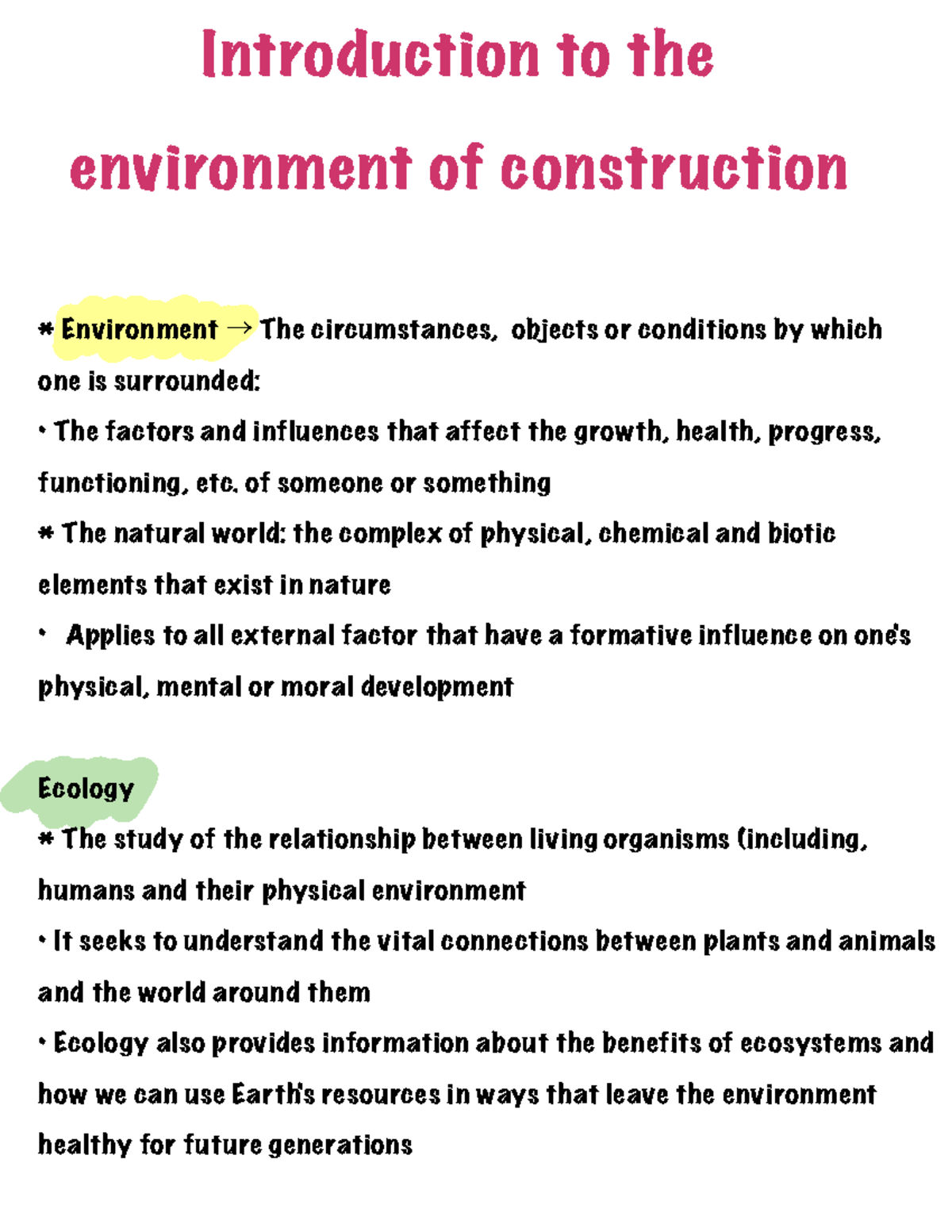 Chapter 1 - Understanding the Environmental Impact of Construction ...