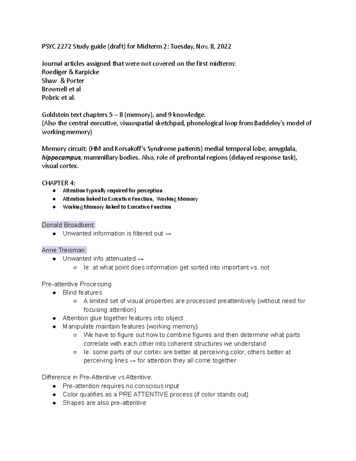 COG PSYC 2272 SG Midterm 2 Study Guide (Chapters 6-9) - Studocu