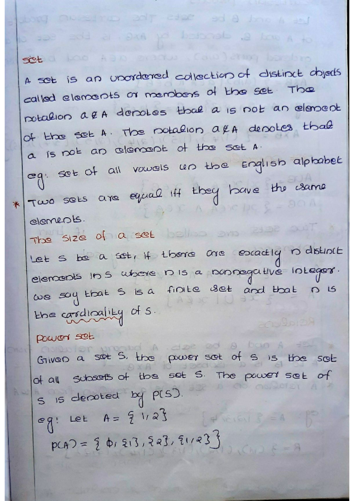 S1 M 1 - Comprehensive Lecture Notes on Discrete Mathematics - Document Preview