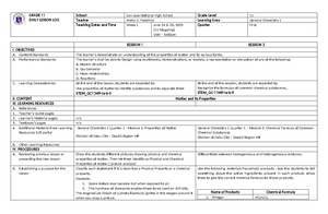 GRADE 11 GENERAL MATH DAILY LESSON LOG - WEEK 1 - Studocu